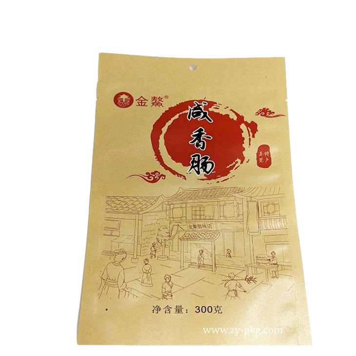 Kraft plokščias maišelis